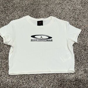 Womens cropped Travis Scott x Jordan tee